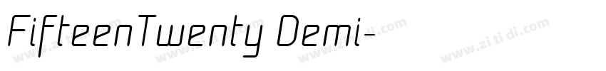 FifteenTwenty Demi字体转换